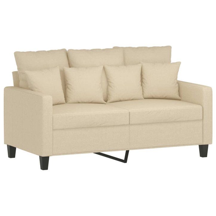 Dvivietė sofa, kreminės spalvos, 120cm, audinys