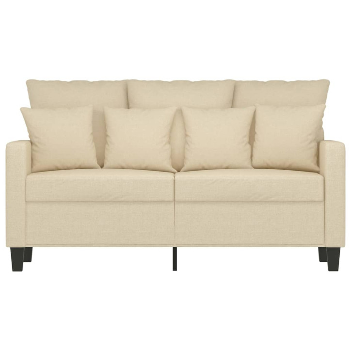 Dvivietė sofa, kreminės spalvos, 120cm, audinys