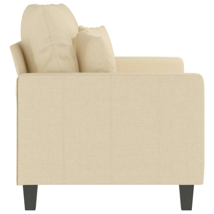 Dvivietė sofa, kreminės spalvos, 120cm, audinys