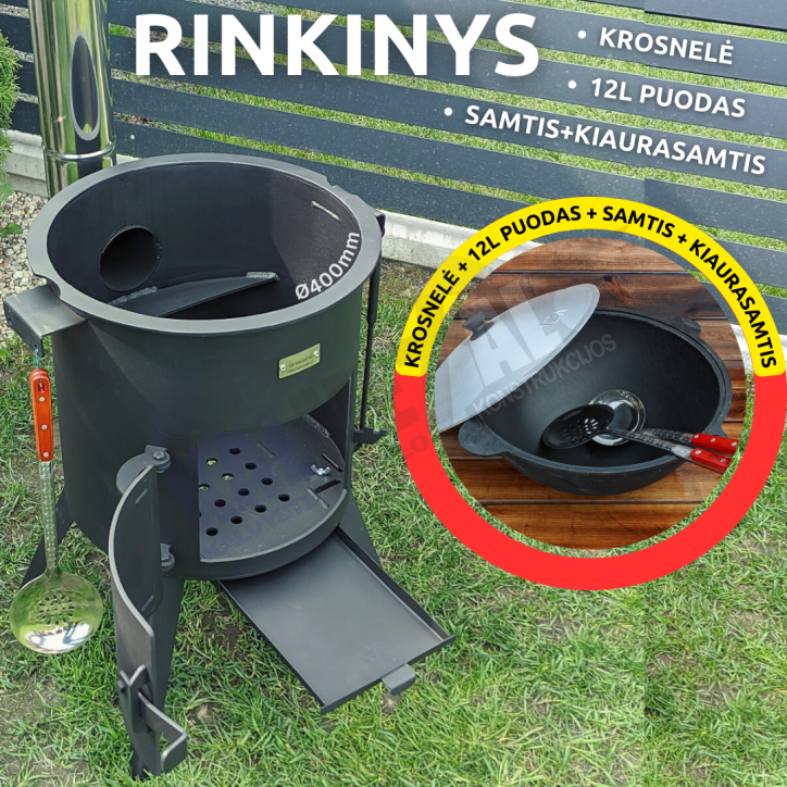 Rinkinys 12L su kaminu (3 mm)