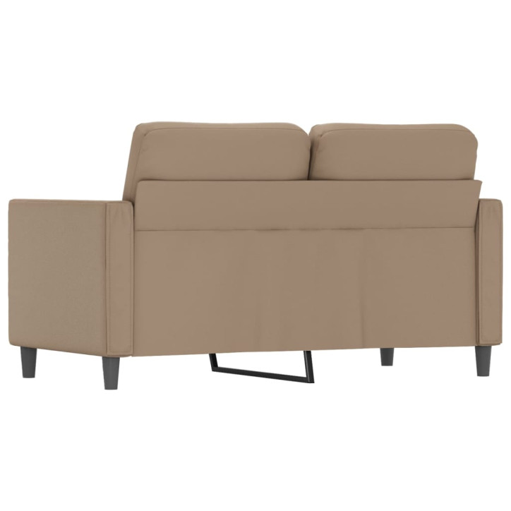 Dvivietė sofa, kapučino spalvos, 120cm, dirbtinė oda