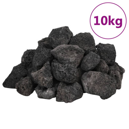 Vulkaninės uolienos, juodos spalvos, 10kg, 3-5cm