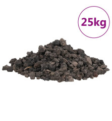 Vulkaninės uolienos, juodos spalvos, 25kg, 1-2cm