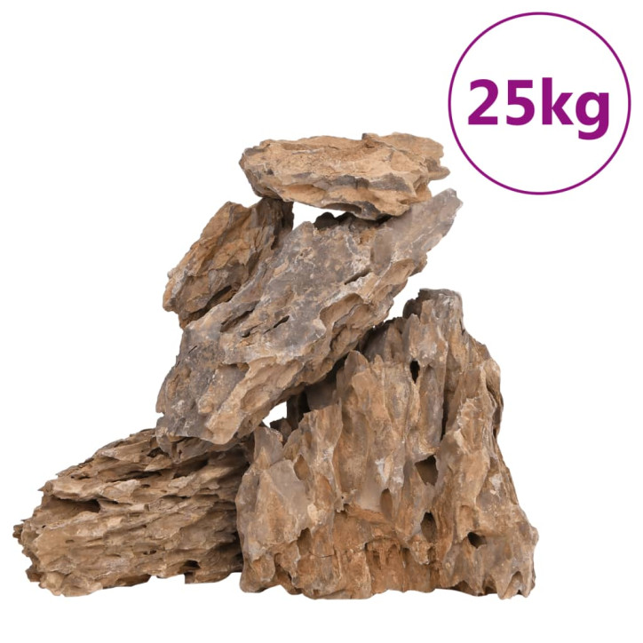 Drakono akmenys, įvairių spalvų, 25kg, 10–30cm