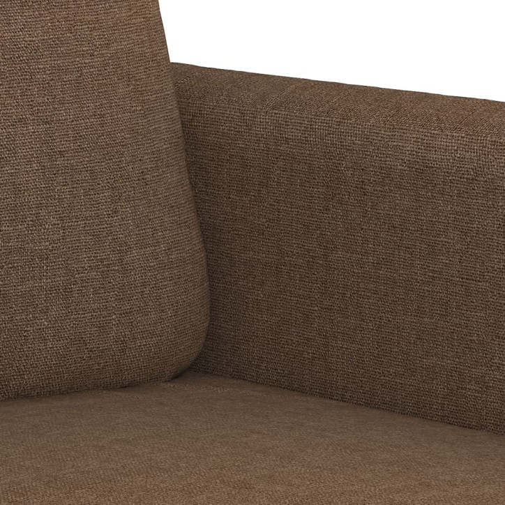 Trivietė sofa, rudos spalvos, 180cm, audinys