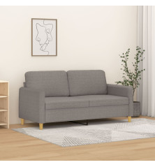 Dvivietė sofa, taupe spalvos, 140cm, audinys