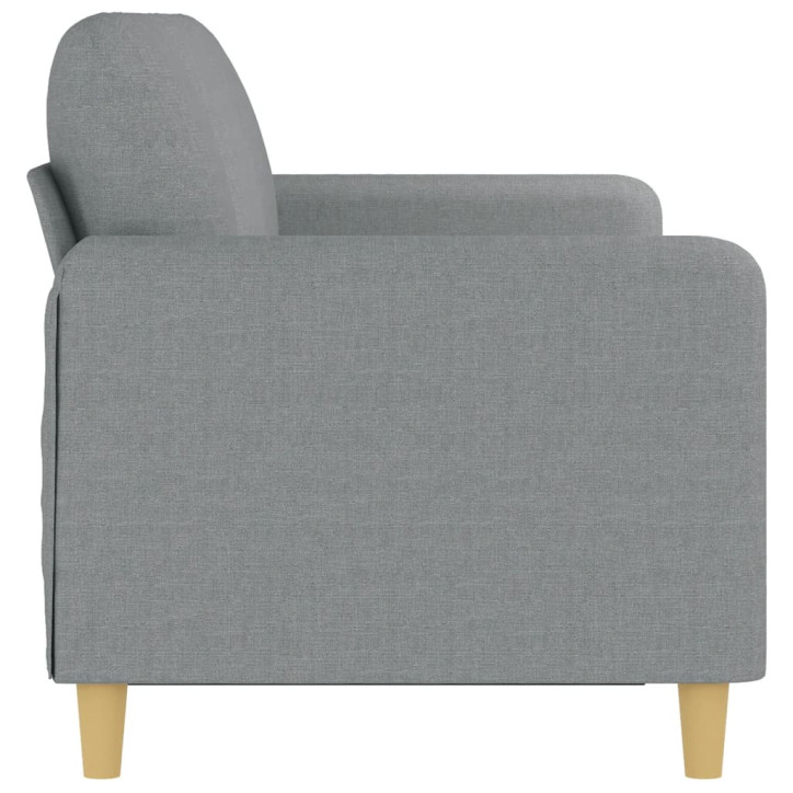 Trivietė sofa, šviesiai pilkos spalvos, 180cm, audinys