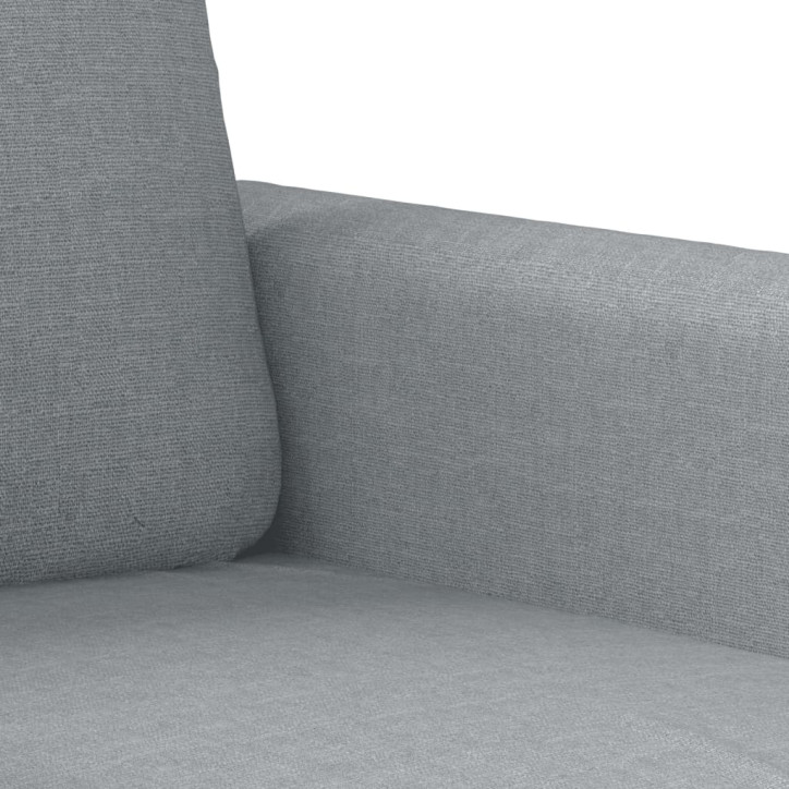 Trivietė sofa, šviesiai pilkos spalvos, 180cm, audinys