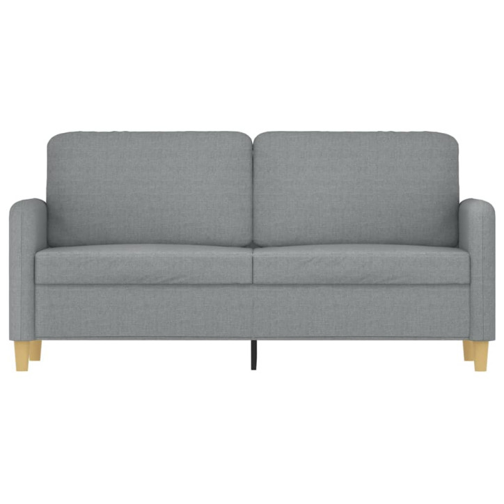 Dvivietė sofa, šviesiai pilkos spalvos, 140cm, audinys