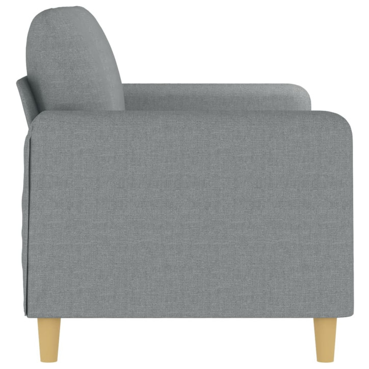 Dvivietė sofa, šviesiai pilkos spalvos, 140cm, audinys