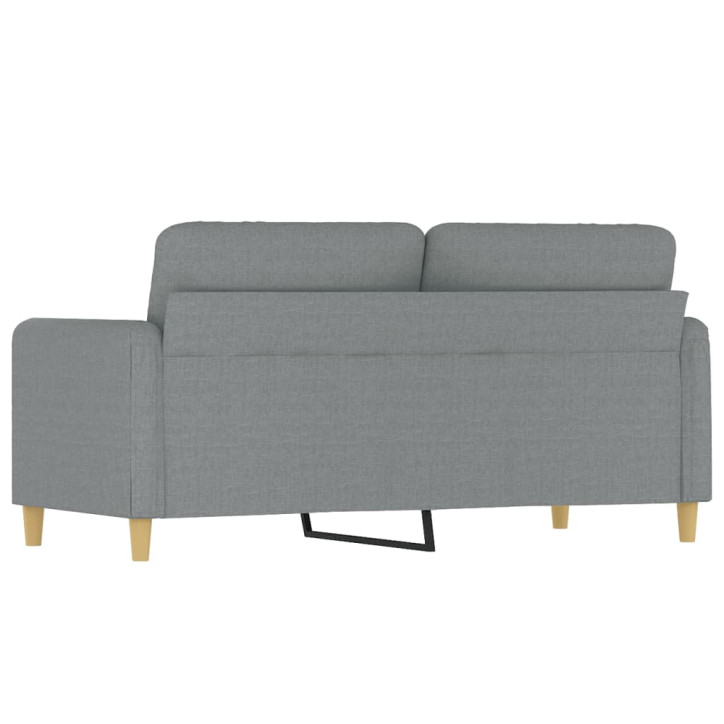 Dvivietė sofa, šviesiai pilkos spalvos, 140cm, audinys