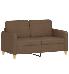 Dvivietė sofa, rudos spalvos, 120cm, audinys