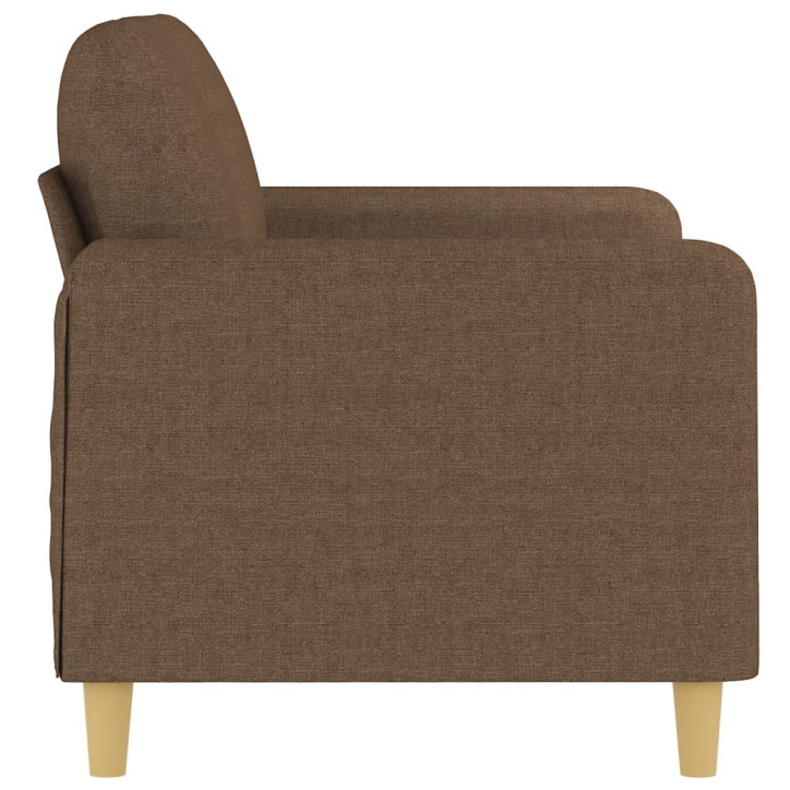 Dvivietė sofa, rudos spalvos, 120cm, audinys