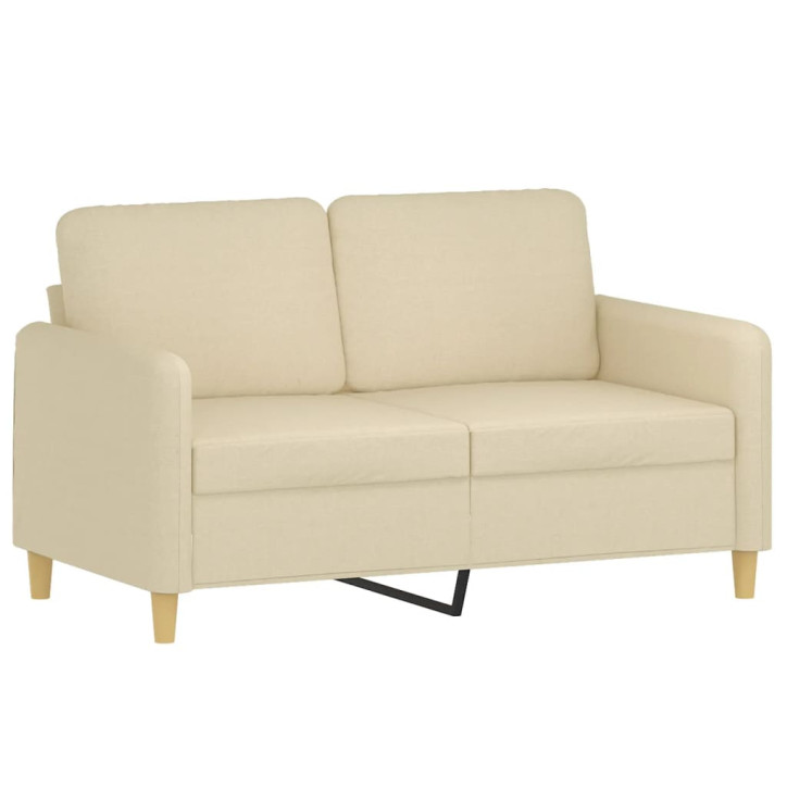 Dvivietė sofa, kreminės spalvos, 120cm, audinys