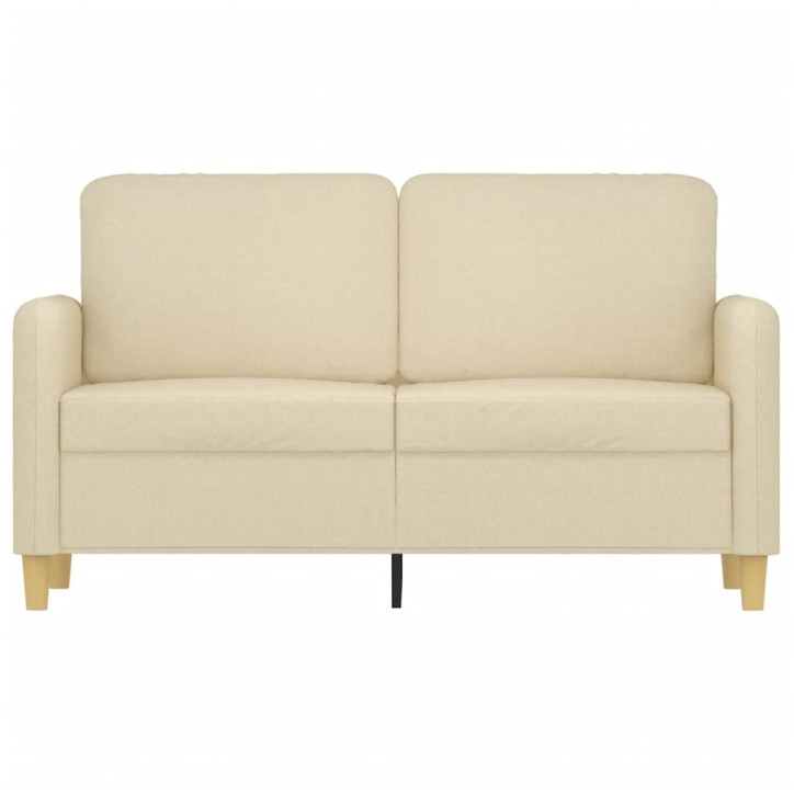 Dvivietė sofa, kreminės spalvos, 120cm, audinys