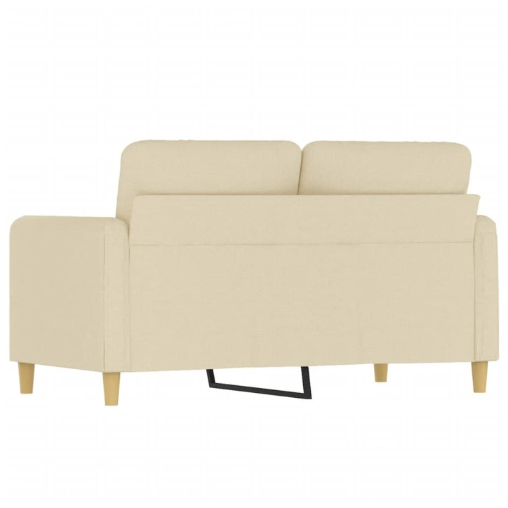 Dvivietė sofa, kreminės spalvos, 120cm, audinys