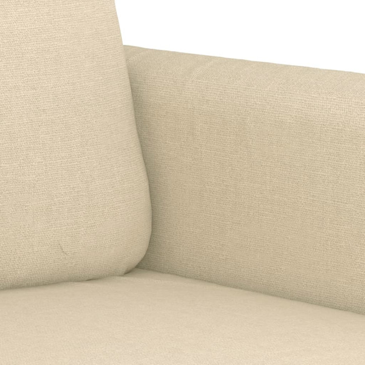 Dvivietė sofa, kreminės spalvos, 120cm, audinys