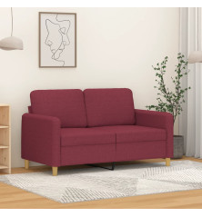 Dvivietė sofa, raudonojo vyno spalvos, 120cm, audinys