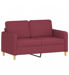 Dvivietė sofa, raudonojo vyno spalvos, 120cm, audinys