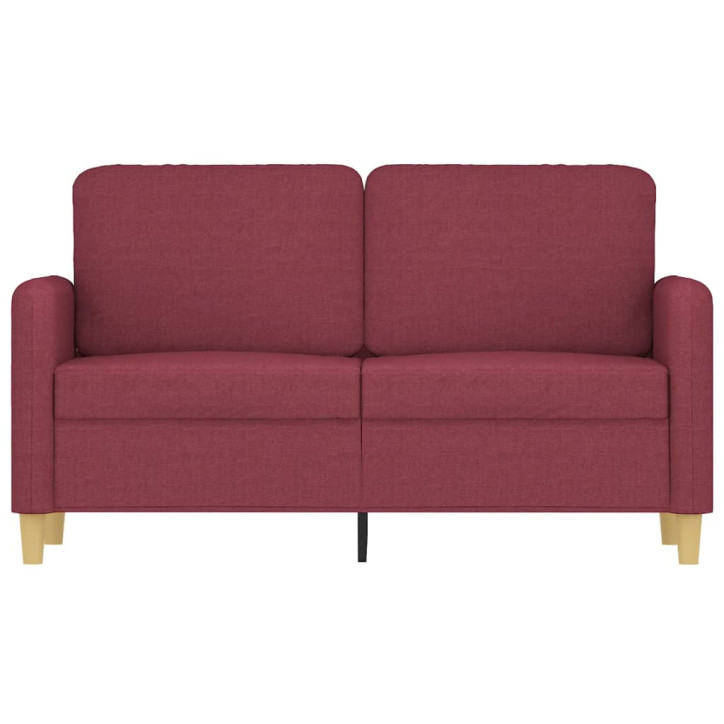 Dvivietė sofa, raudonojo vyno spalvos, 120cm, audinys