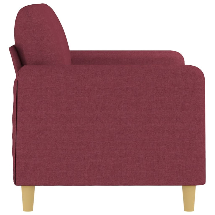 Dvivietė sofa, raudonojo vyno spalvos, 120cm, audinys