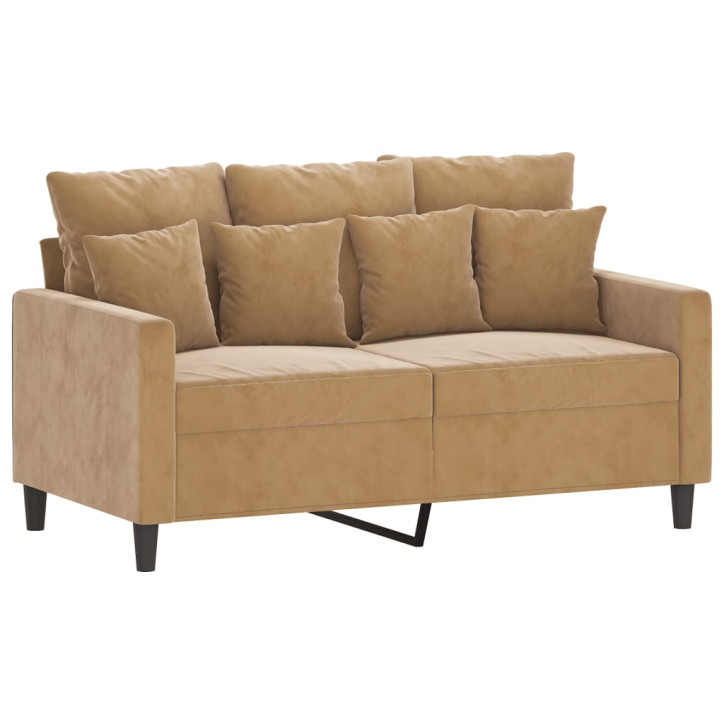 Dvivietė sofa, rudos spalvos, 120cm, aksomas