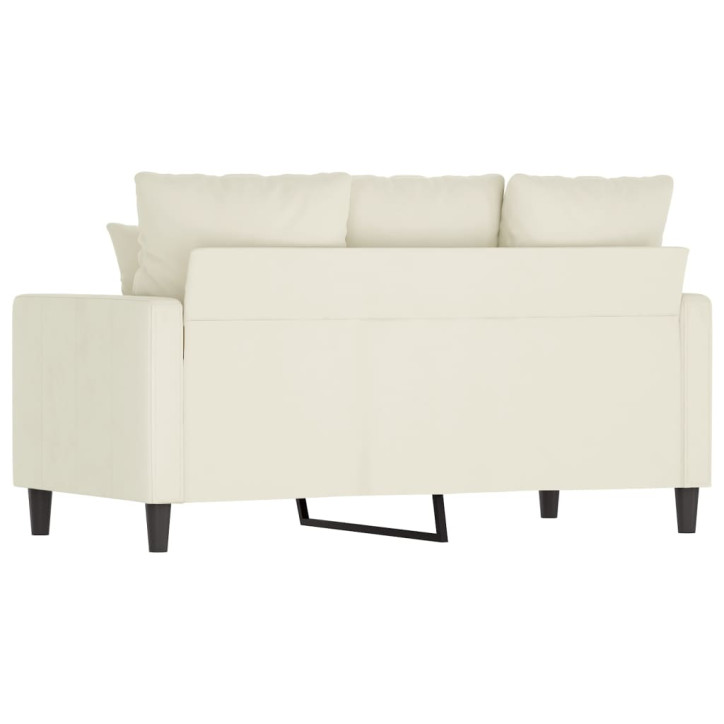 Dvivietė sofa, kreminės spalvos, 120cm, aksomas