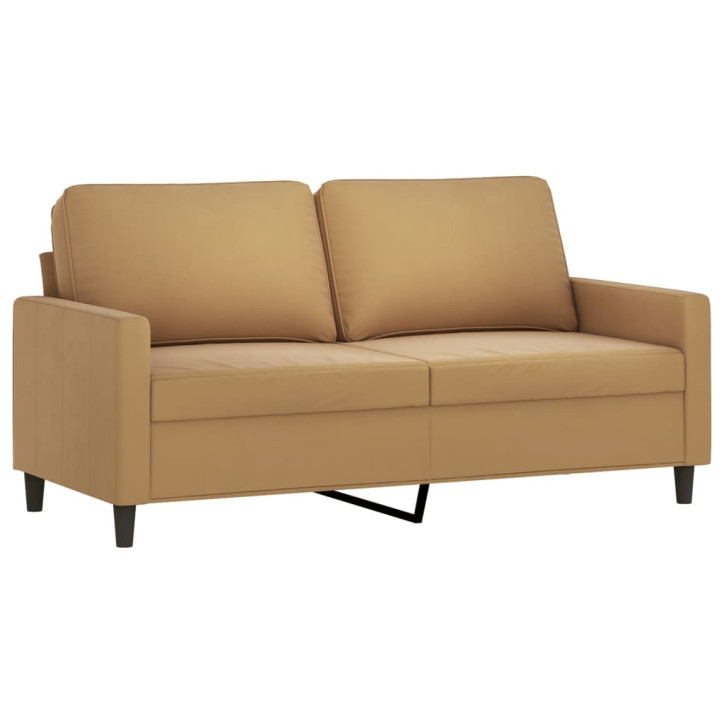 Dvivietė sofa, rudos spalvos, 140cm, aksomas