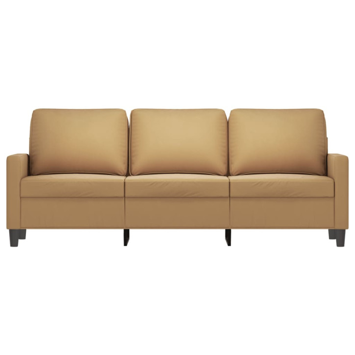 Trivietė sofa, rudos spalvos, 180cm, aksomas