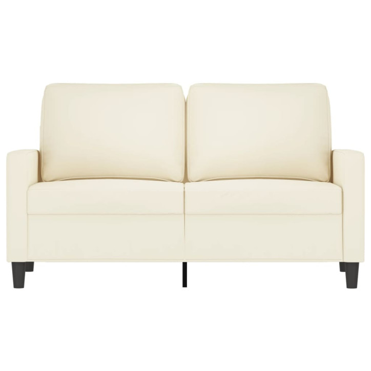 Dvivietė sofa, kreminės spalvos, 120cm, aksomas