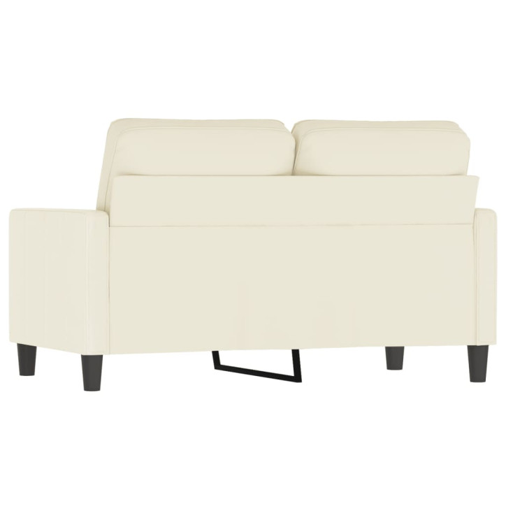 Dvivietė sofa, kreminės spalvos, 120cm, aksomas