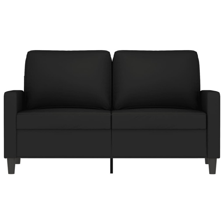 Dvivietė sofa, juodos spalvos, 120cm, aksomas