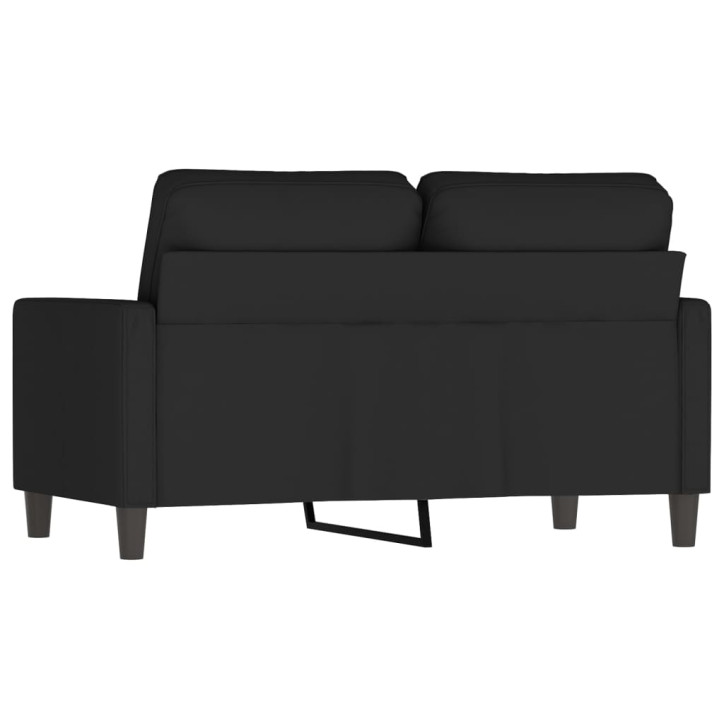 Dvivietė sofa, juodos spalvos, 120cm, aksomas