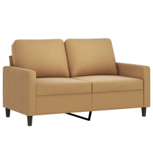 Dvivietė sofa, rudos spalvos, 120cm, aksomas