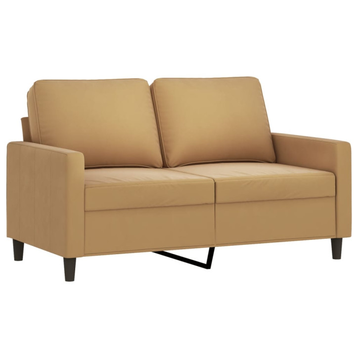 Dvivietė sofa, rudos spalvos, 120cm, aksomas