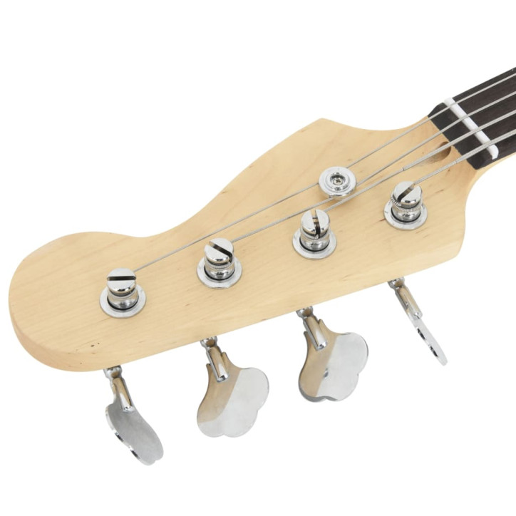 Elektrinė bosinė gitara pradedantiesiems, ruda/balta, 4/4 46"