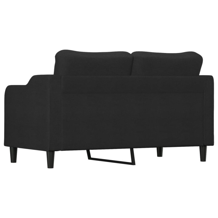 Dvivietė sofa, juodos spalvos, 140cm, audinys