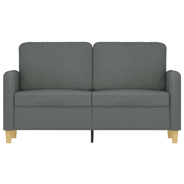 Dvivietė sofa, tamsiai pilkos spalvos, 120cm, audinys