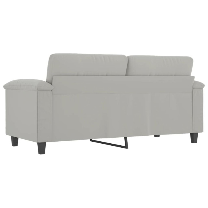 Dvivietė sofa, šviesiai pilka, 140cm, mikropluošto audinys