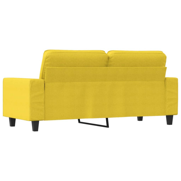 Dvivietė sofa, šviesiai geltonos spalvos, 140cm, audinys