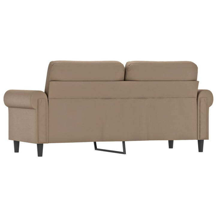 Dvivietė sofa, kapučino spalvos, 140cm, dirbtinė oda