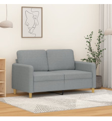 Dvivietė sofa, šviesiai pilkos spalvos, 120cm, audinys