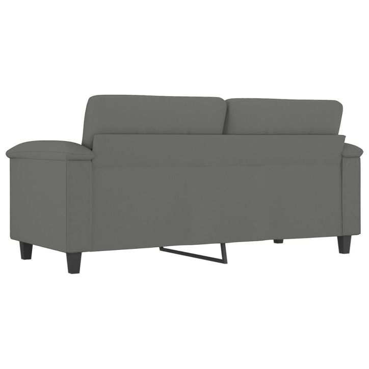 Dvivietė sofa, tamsiai pilka, 140cm, mikropluošto audinys