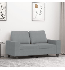 Dvivietė sofa, šviesiai pilkos spalvos, 120cm, audinys