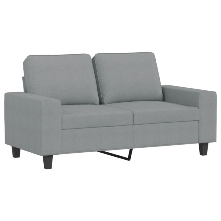 Dvivietė sofa, šviesiai pilkos spalvos, 120cm, audinys