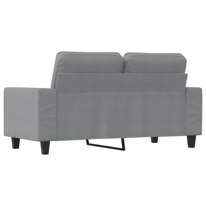 Dvivietė sofa, šviesiai pilkos spalvos, 120cm, audinys