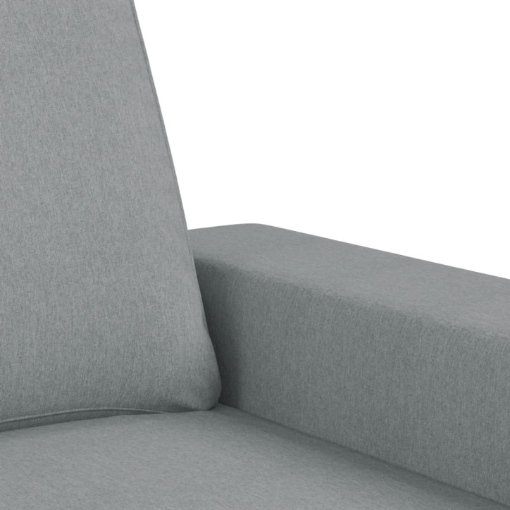 Dvivietė sofa, šviesiai pilkos spalvos, 120cm, audinys