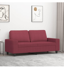 Dvivietė sofa, raudonojo vyno spalvos, 140cm, audinys