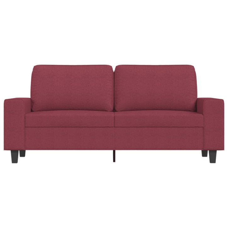 Dvivietė sofa, raudonojo vyno spalvos, 140cm, audinys