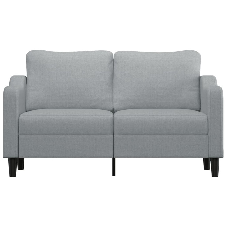 Dvivietė sofa, šviesiai pilkos spalvos, 140cm, audinys